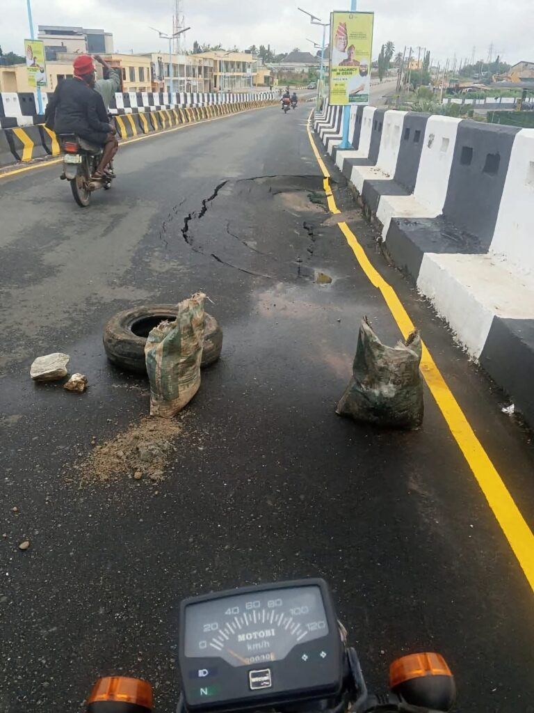 Damaged Osun Flyover